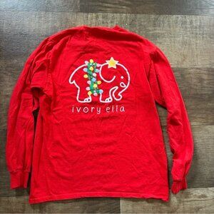 Ivory Ella long sleeve holiday lights design